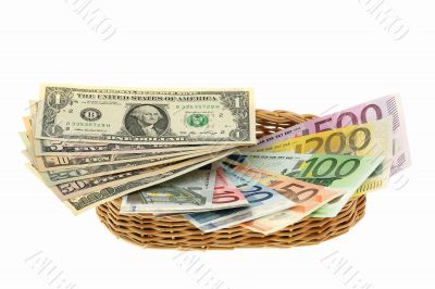 Dollars and euro