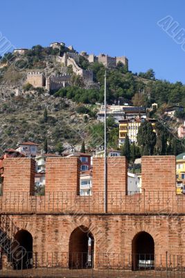 Castle and red tower
