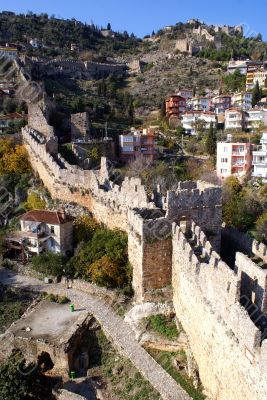Houses and castle