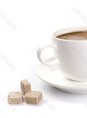 coffee cup and sugar