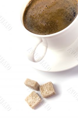 coffee cup and sugar