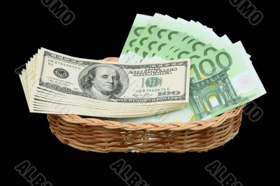Dollars and euro