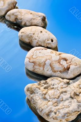 The sky and stones