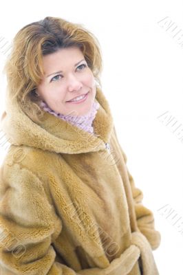 Portrait on white background