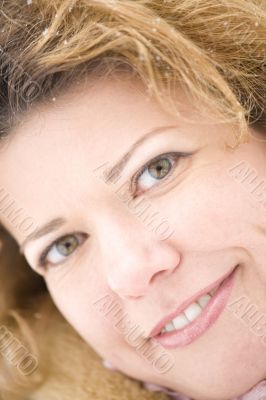 Portrait woman macro