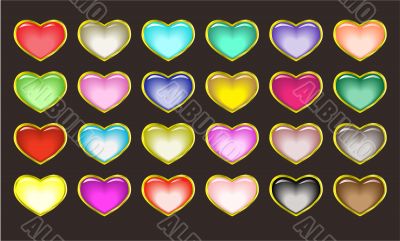 Glossy buttons