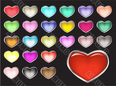 Glossy buttons