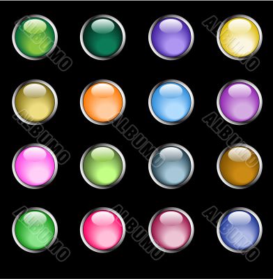 Glossy buttons