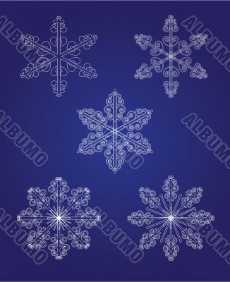 Beautiful snowflakes