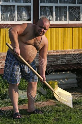 The man with a shovel