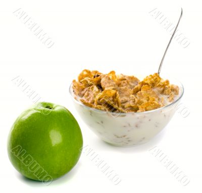 cornflakes green apple
