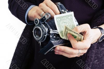 camera  and dollar