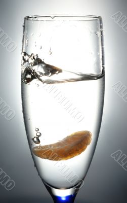 Glass with liquid