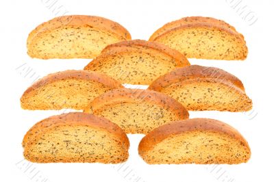 Crackers with a poppy