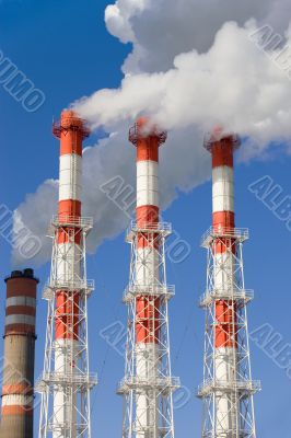 Power plant fumes