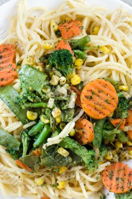Spagheti with vegetables