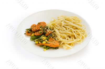 Spagheti with vegetables