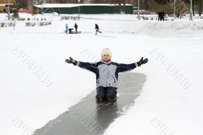 Girl on ice