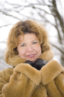 happy woman portrait close up
