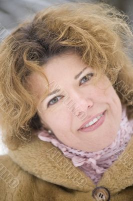 happy woman portrait