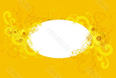 spring floral yellow background