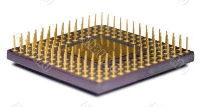 legs of the processor on white