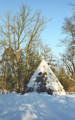 Pyramid in winter