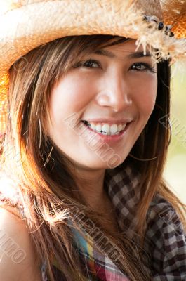 Cowgirl Smiling