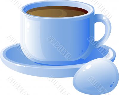 Cup of coffee and egg