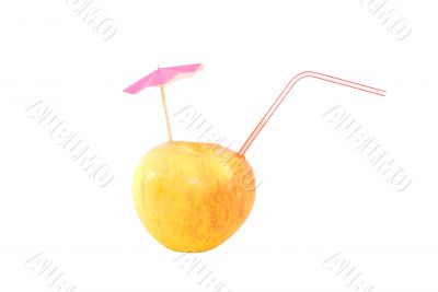 Apple with tubule and umbrella