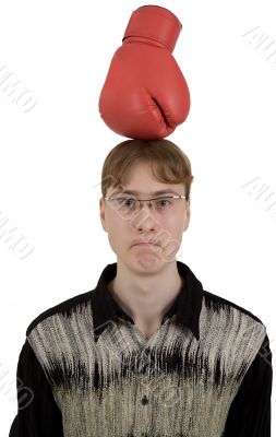 The man taking a punch