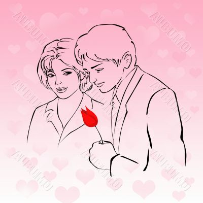 Couple in love