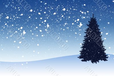 Snowy illustration