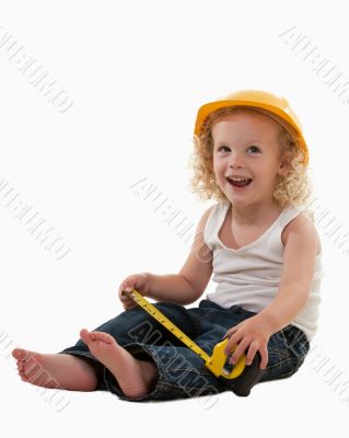 Little construction worker