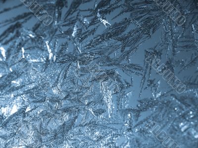 Ice on the window