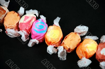 Colorful taffy candy