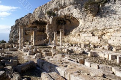 Ruins and caves