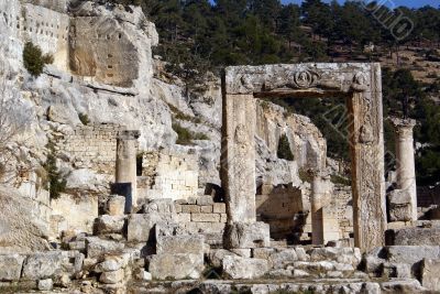 Orthodox church in old Alahan monastery, Turkey