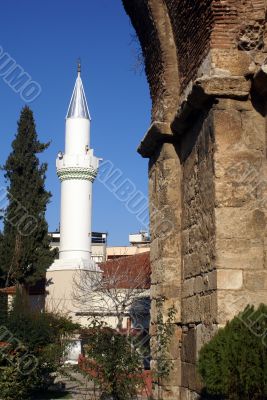 Column and mosque