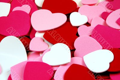 Valentine heart shapes