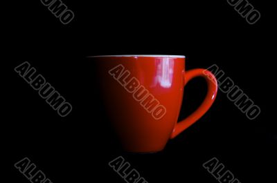 Red Mug on black