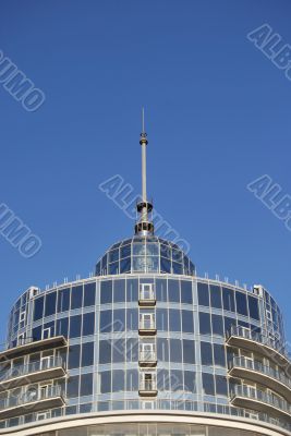Steeple And Penthouse of Modern Building