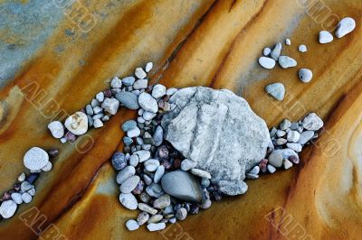 Pebble on a stone