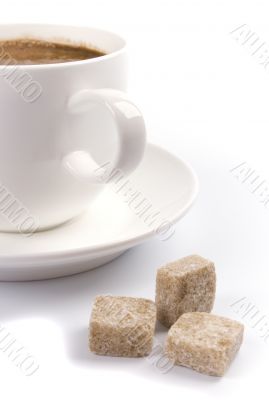 coffee cup and sugar