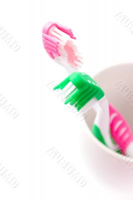 two toothbrushes