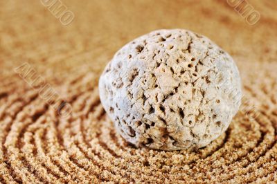 Circles on sand