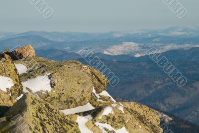 stones on mountain