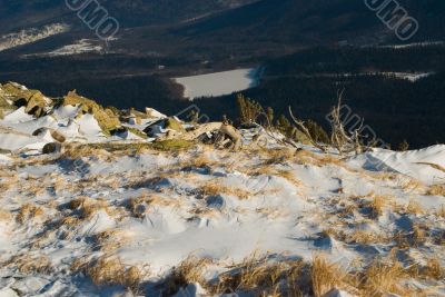 stones on mountain