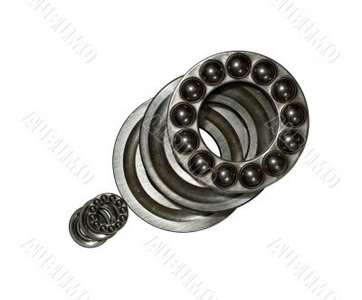 Steel axial ball bearings