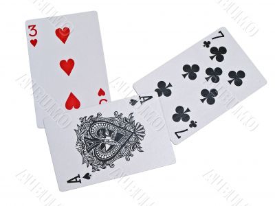 Three, seven, ace